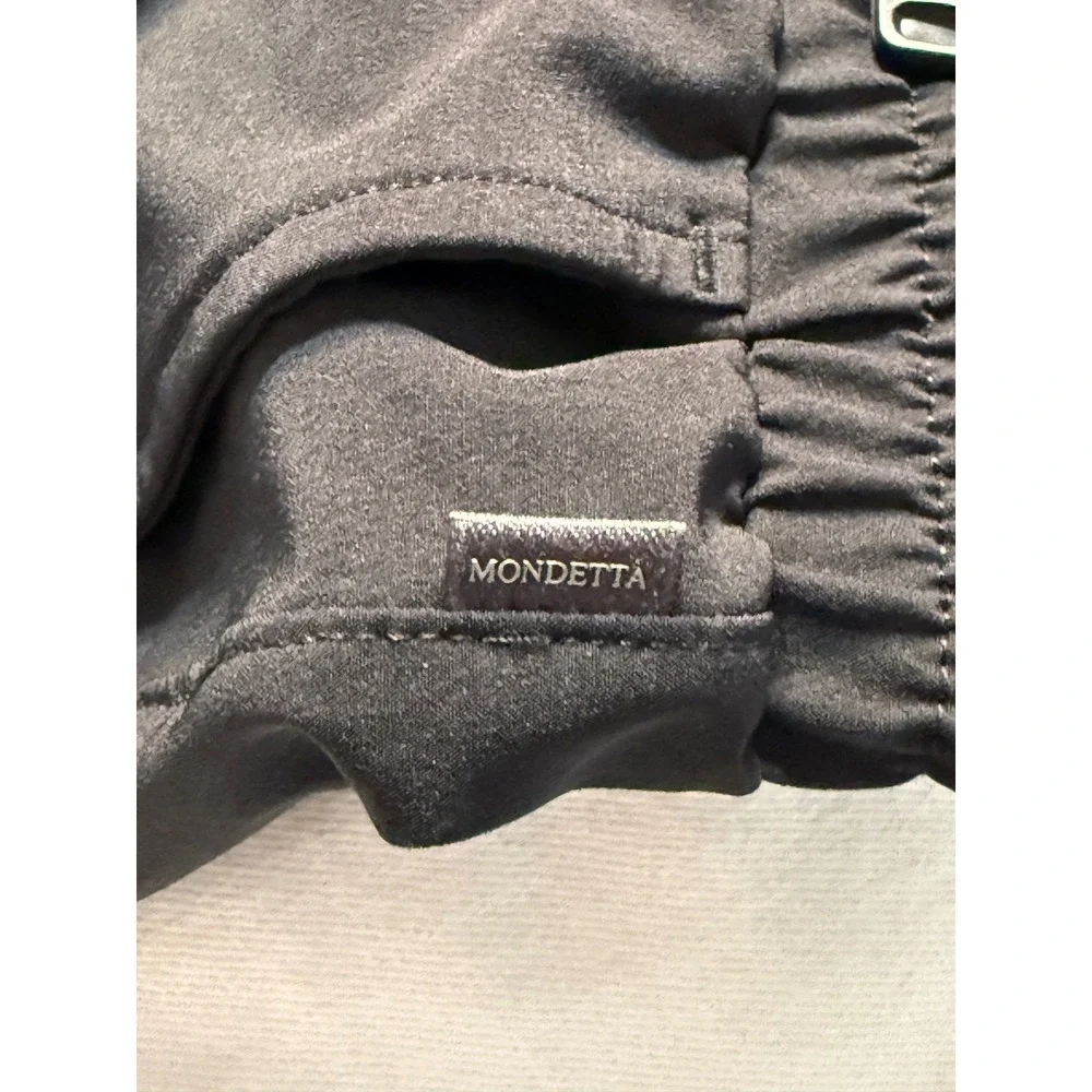 Mondetta Jogger Pants Medium Black Performance Luxury Drawstring Athleisure Chic